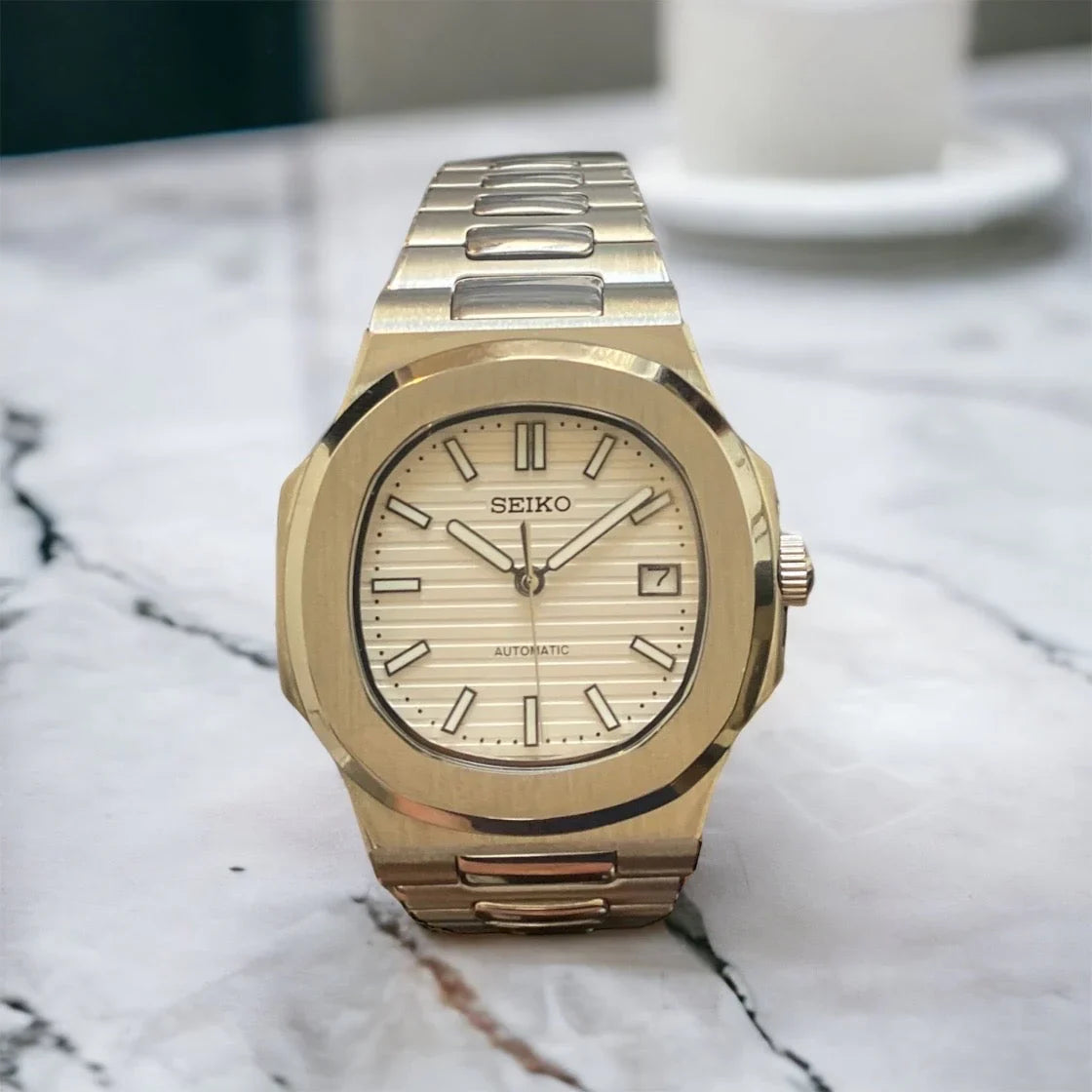 Seiko Mod Nautilus "Off White"