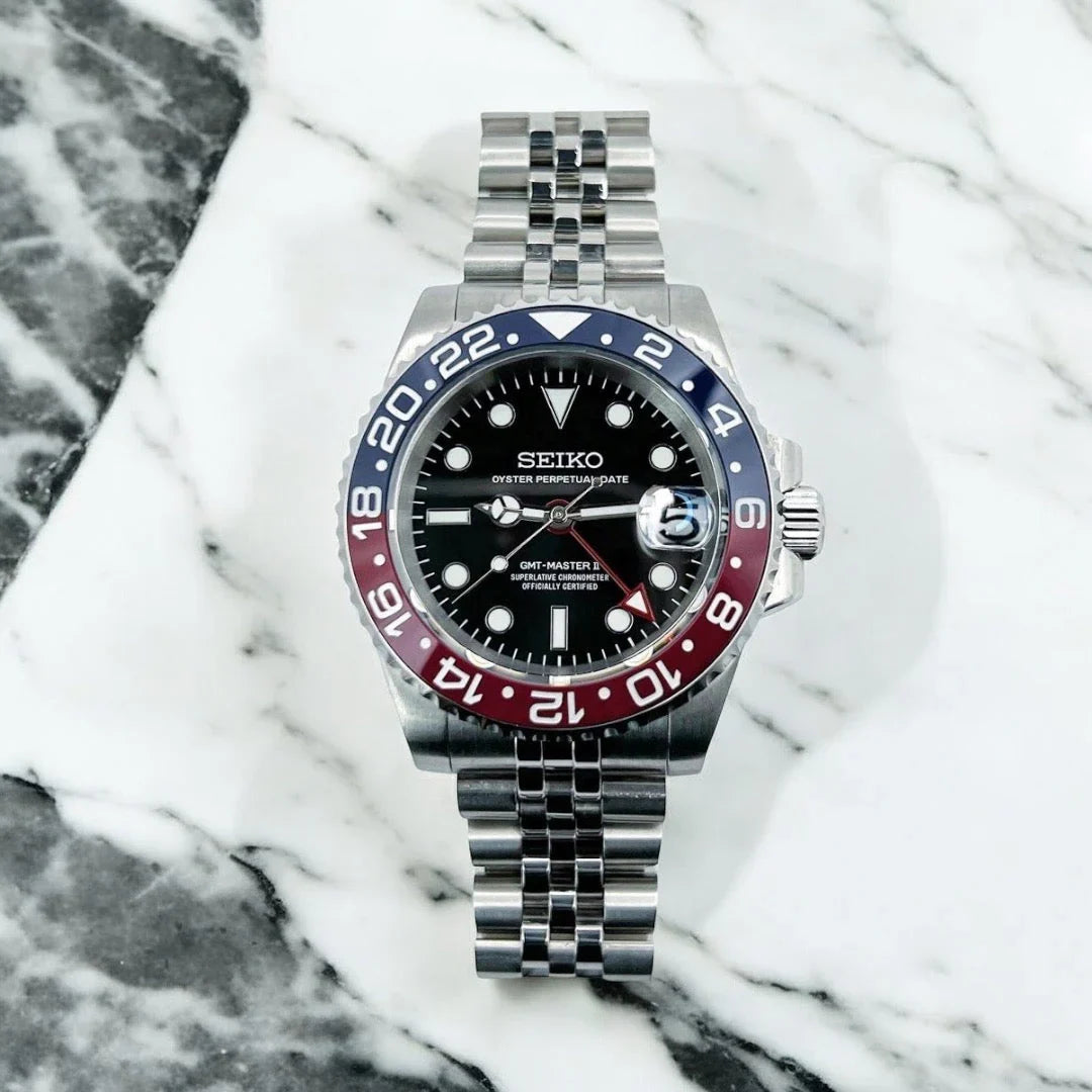 Seiko Mod GMT MASTER II "Pepsi"