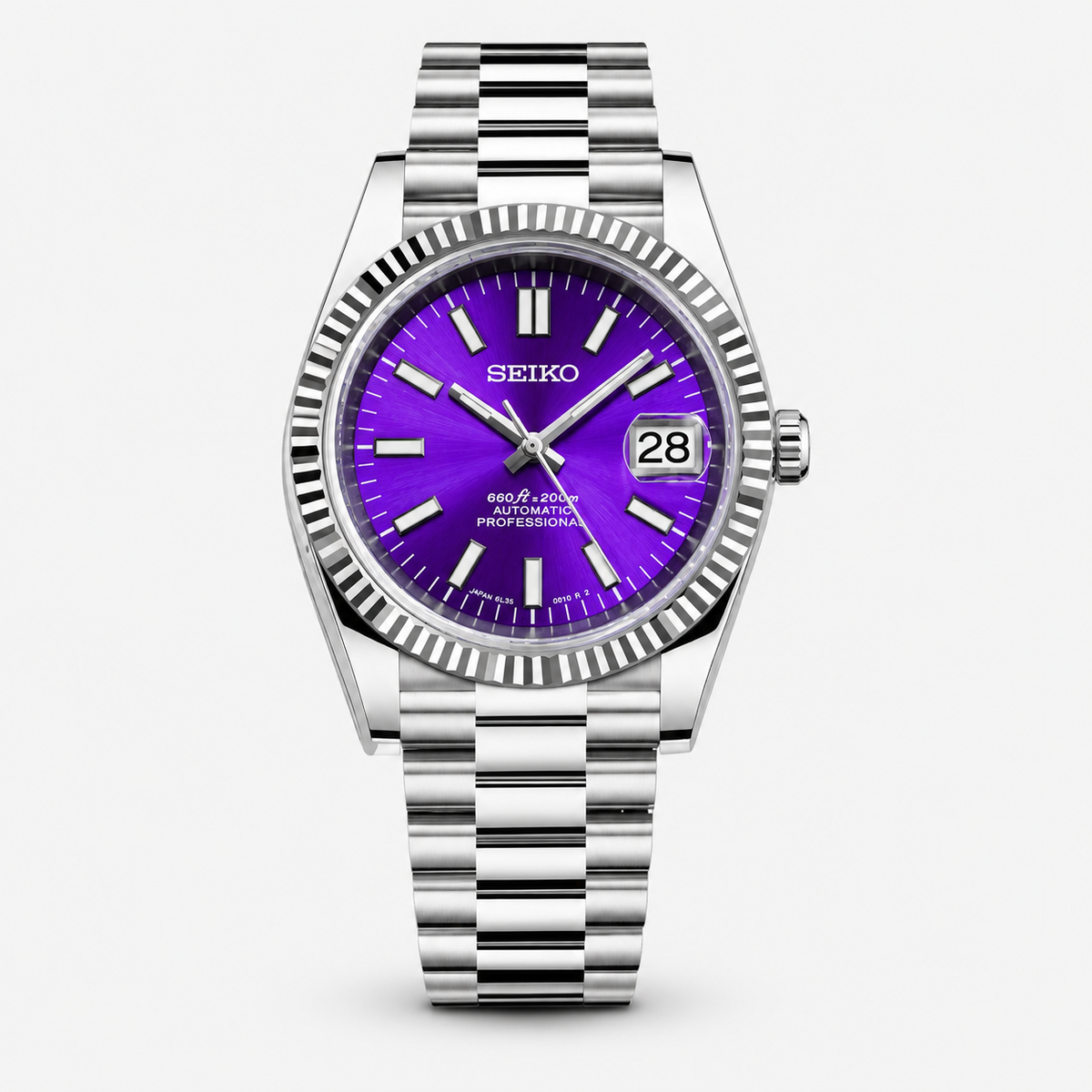 Seiko Mod Datejust "Violet Purple"
