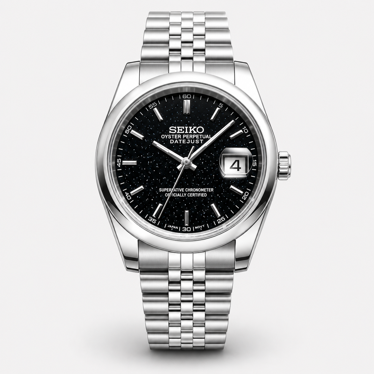 Seiko Mod Datejust "Galaxy Black"