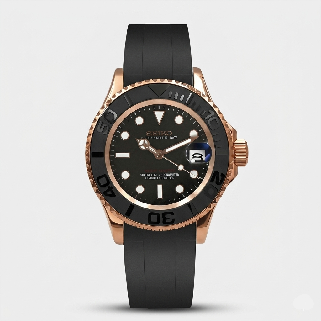 Seiko Mod Yacht-Master "Rose Gold"