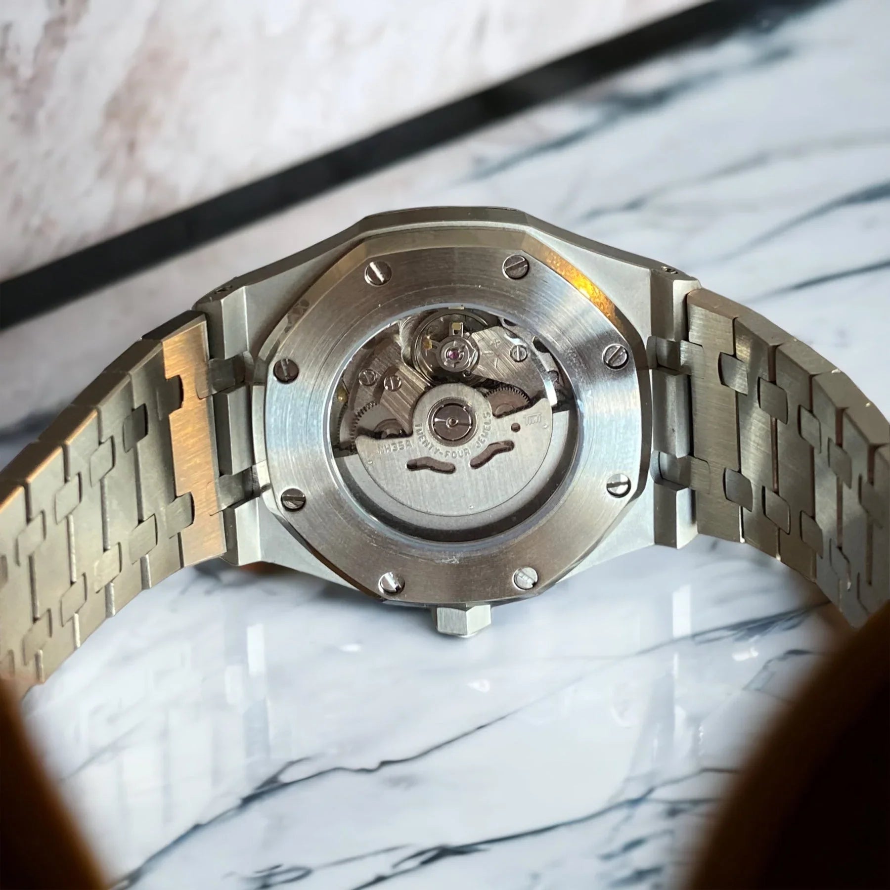 Seiko Mod Royal Oak "Champagne Rosé"
